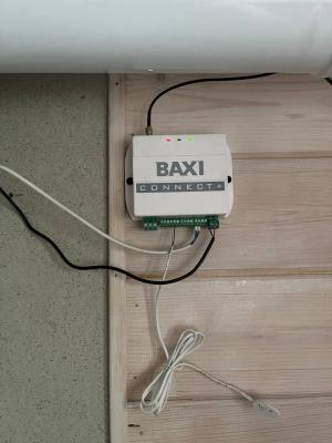 Установка погодозависимой автоматики BAXI Connect на газовый котел в Сосновом Бору, Подмосковье