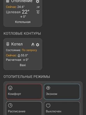 Установка погодозависимой автоматики BAXI Connect на газовый котел в Сосновом Бору, Подмосковье
